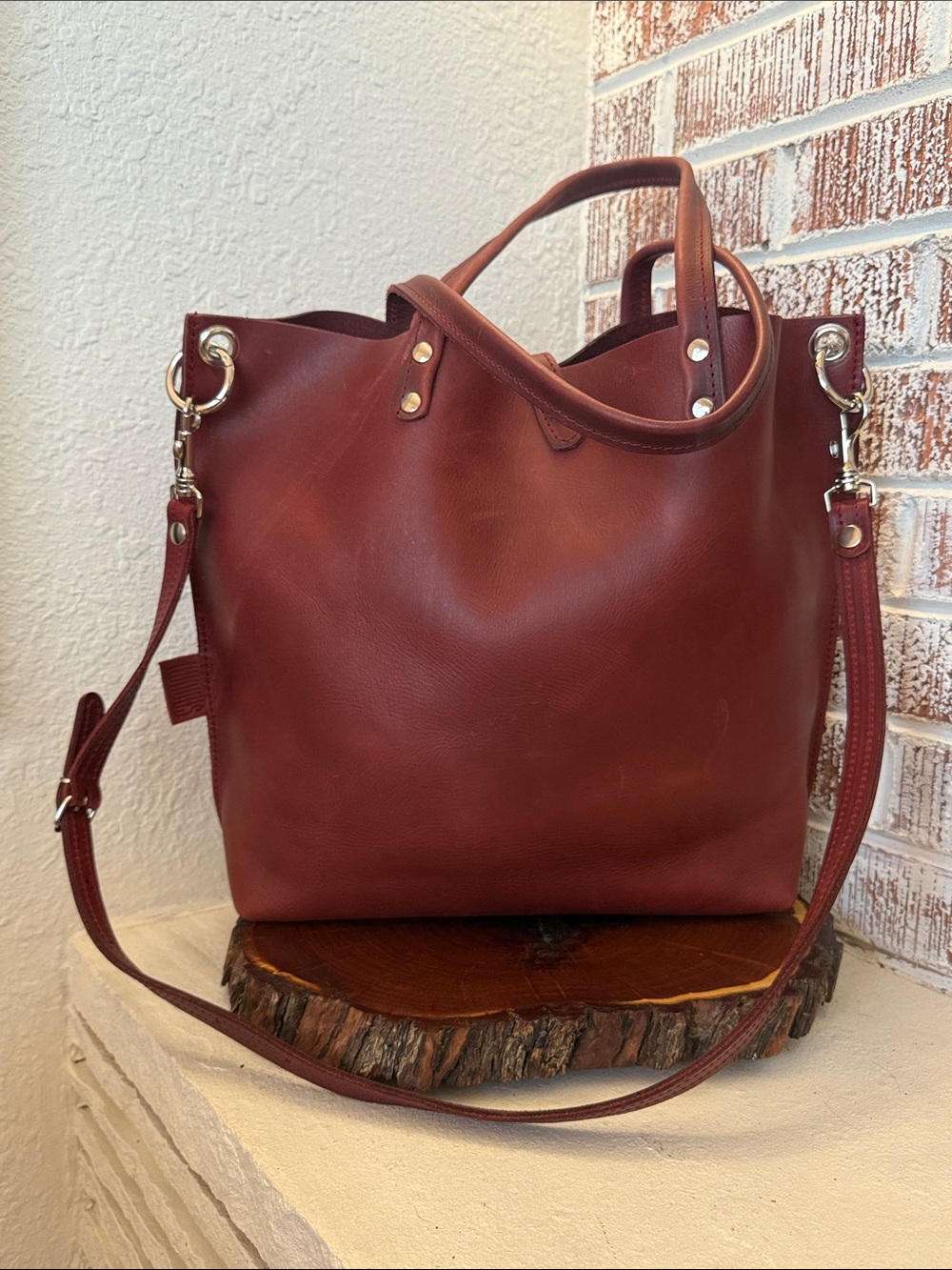 SANUMI LARGE LEATHER BAG - Picture 2 of 7
